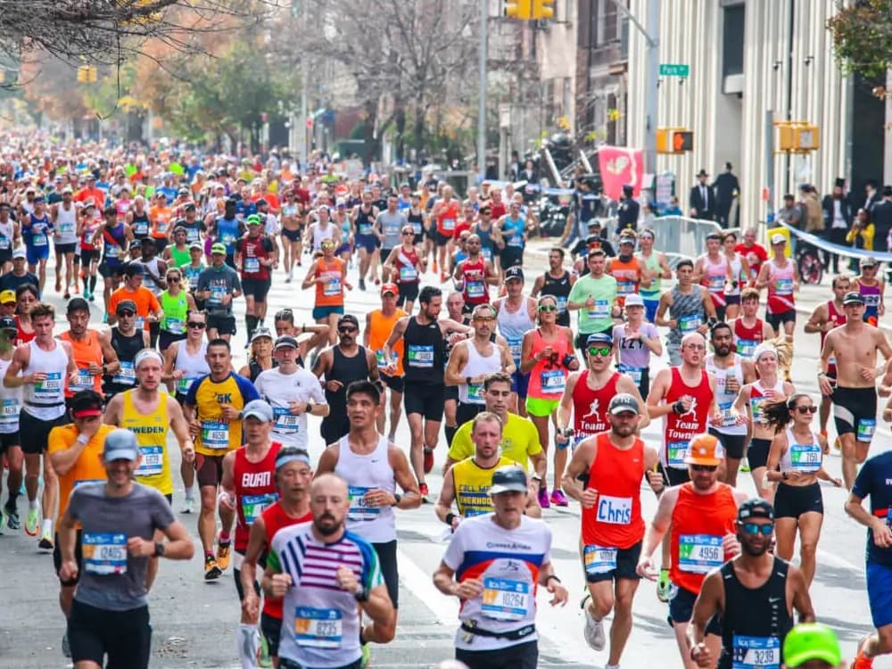 NYC Marathon runners in the community
